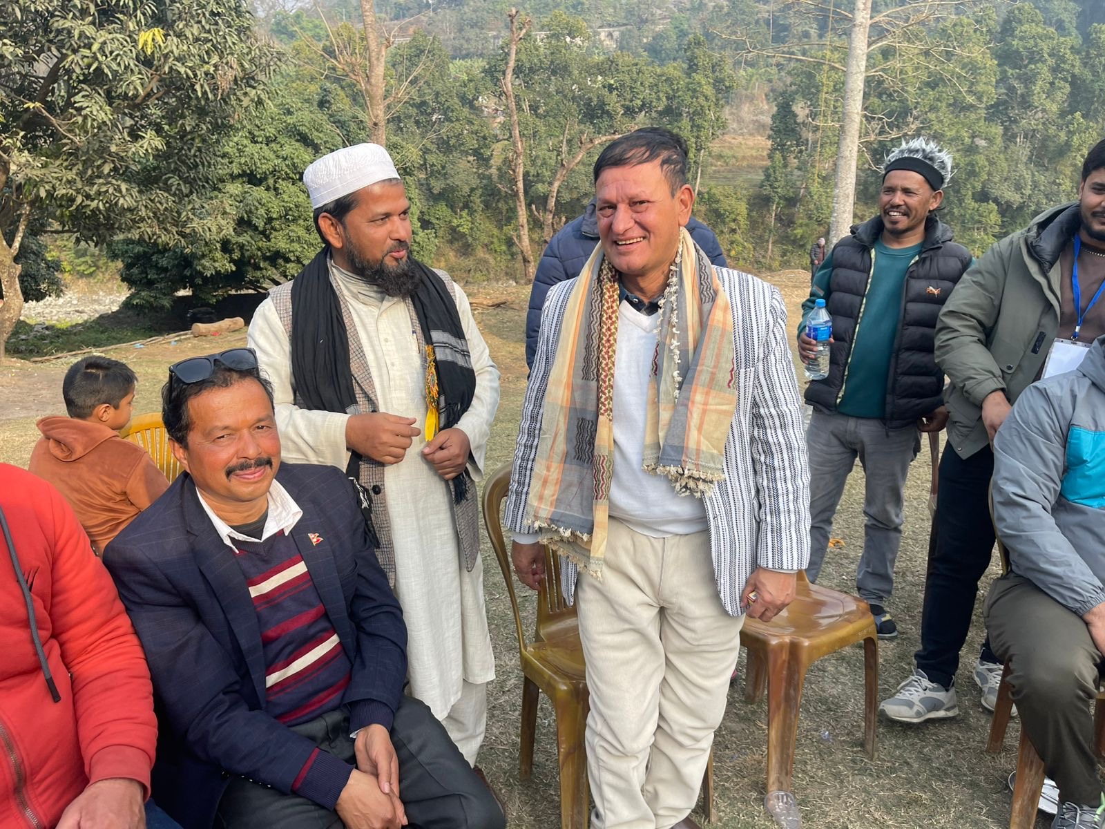 Keshav Raj Pandey - With Muslim Community